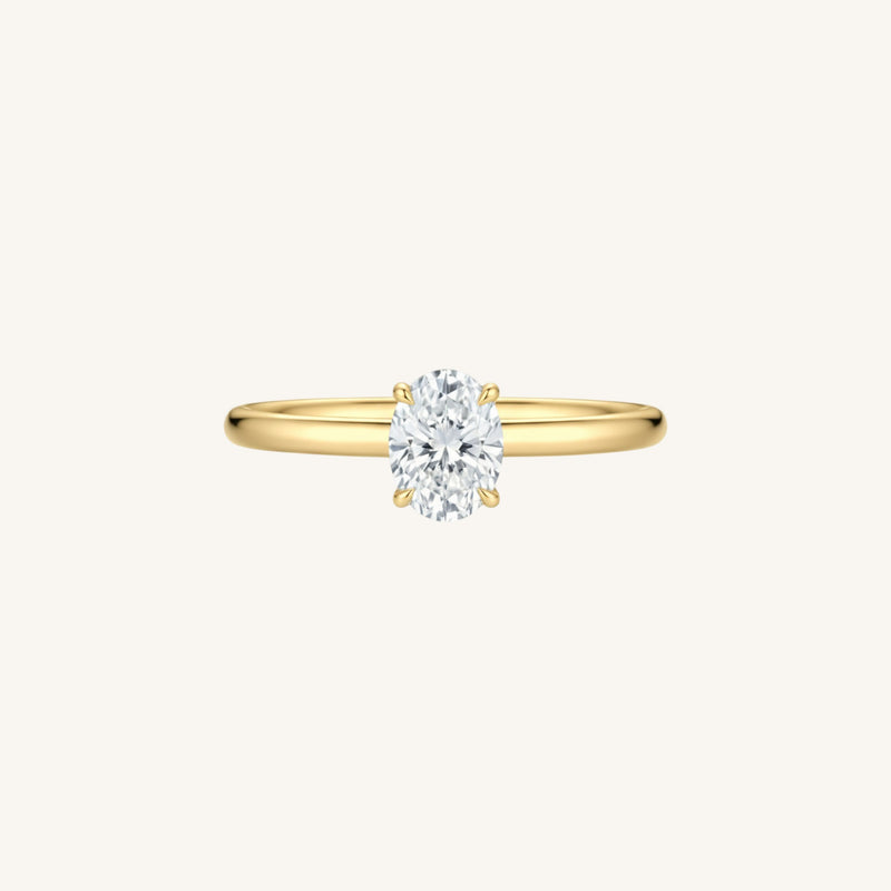 Classic Solitaire Ring - Oval